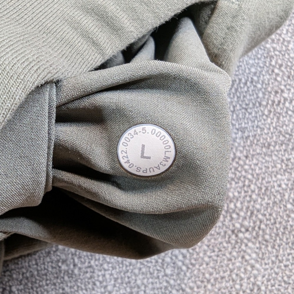 Lululemon Hoodie Mens L Sage Green City Sweat French Terry Pullover Sweatshirt - Picture 6 of 7